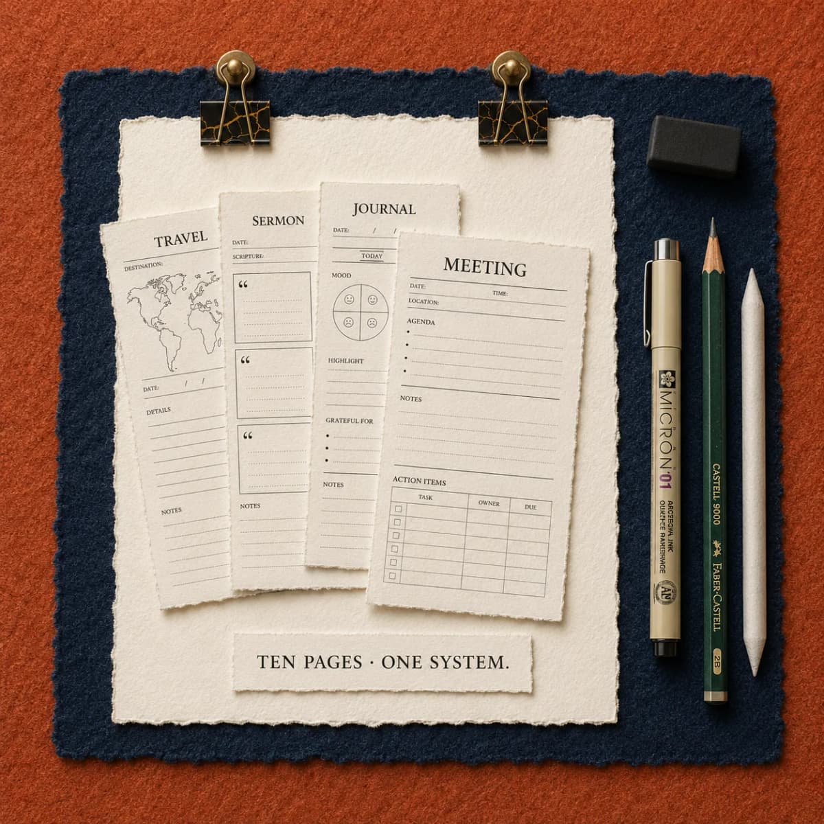Bonus 1 - 10 Visual Notes Page Templates